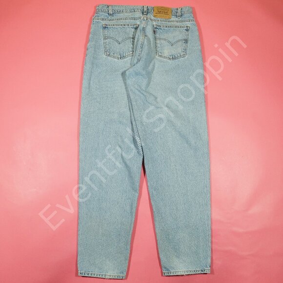 Vintage Levis 560 Jeans Mens 36 Blue Loose Fit Tapered Leg Orange Tab 90s - Picture 3 of 8